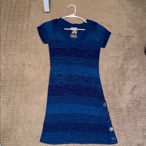 Red paint sweater dress size small